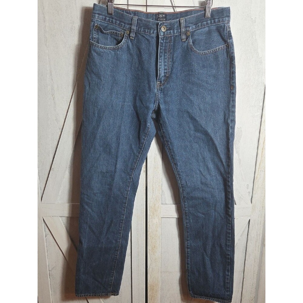 J. Crew The Driggs 100% Cotton Straight Leg Jeans Size 34